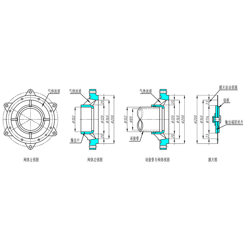 Representación y base del modelo de válvula de pulso